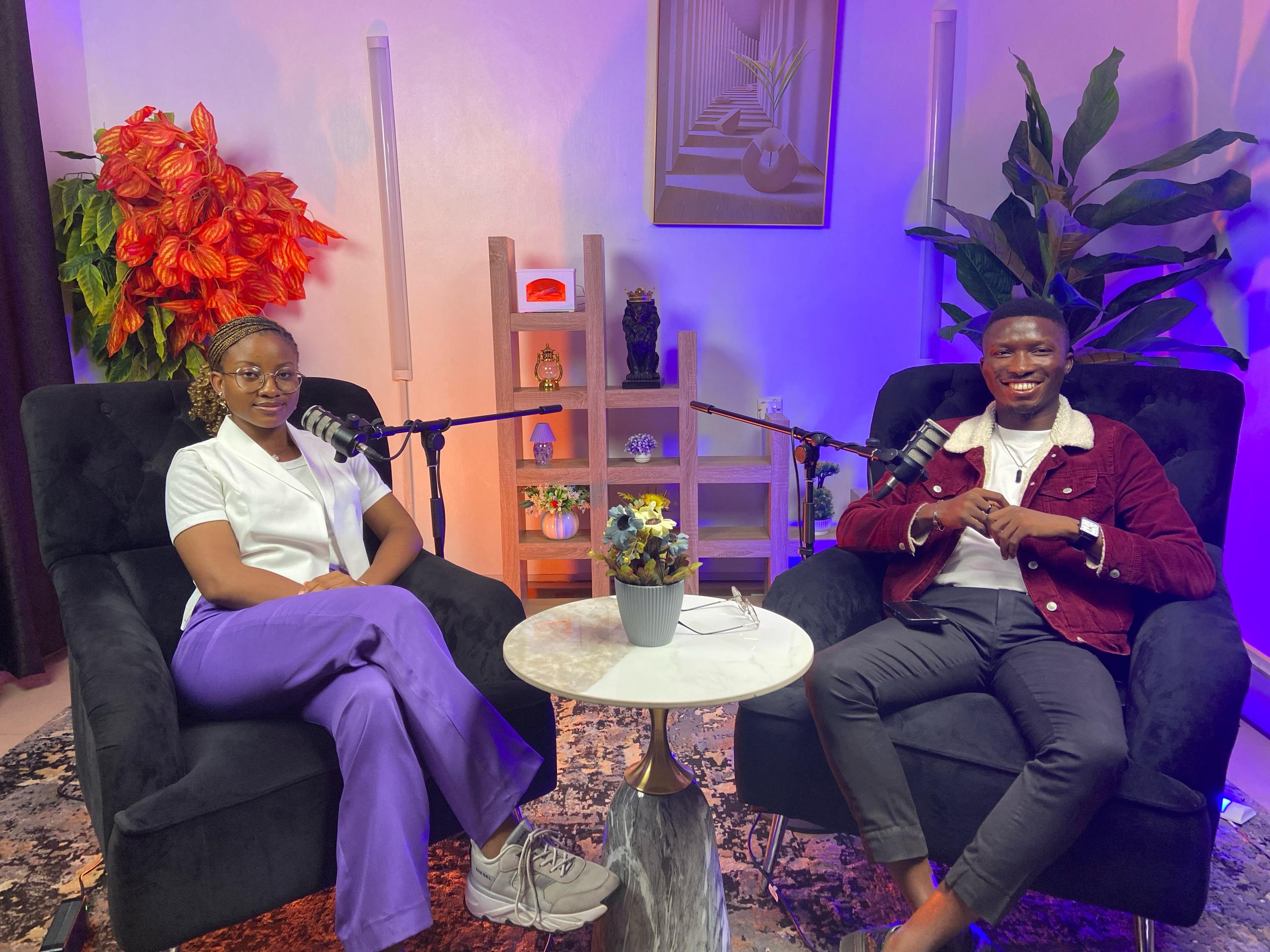 Samuel Adegboyega on podcast set